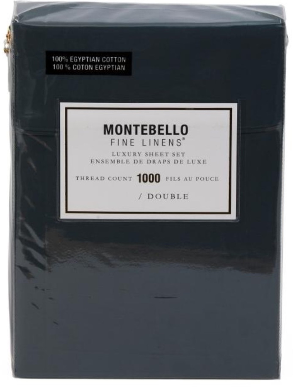 MONTEBELLO 1000tc egyptian cotton sheet set- Steel Blue